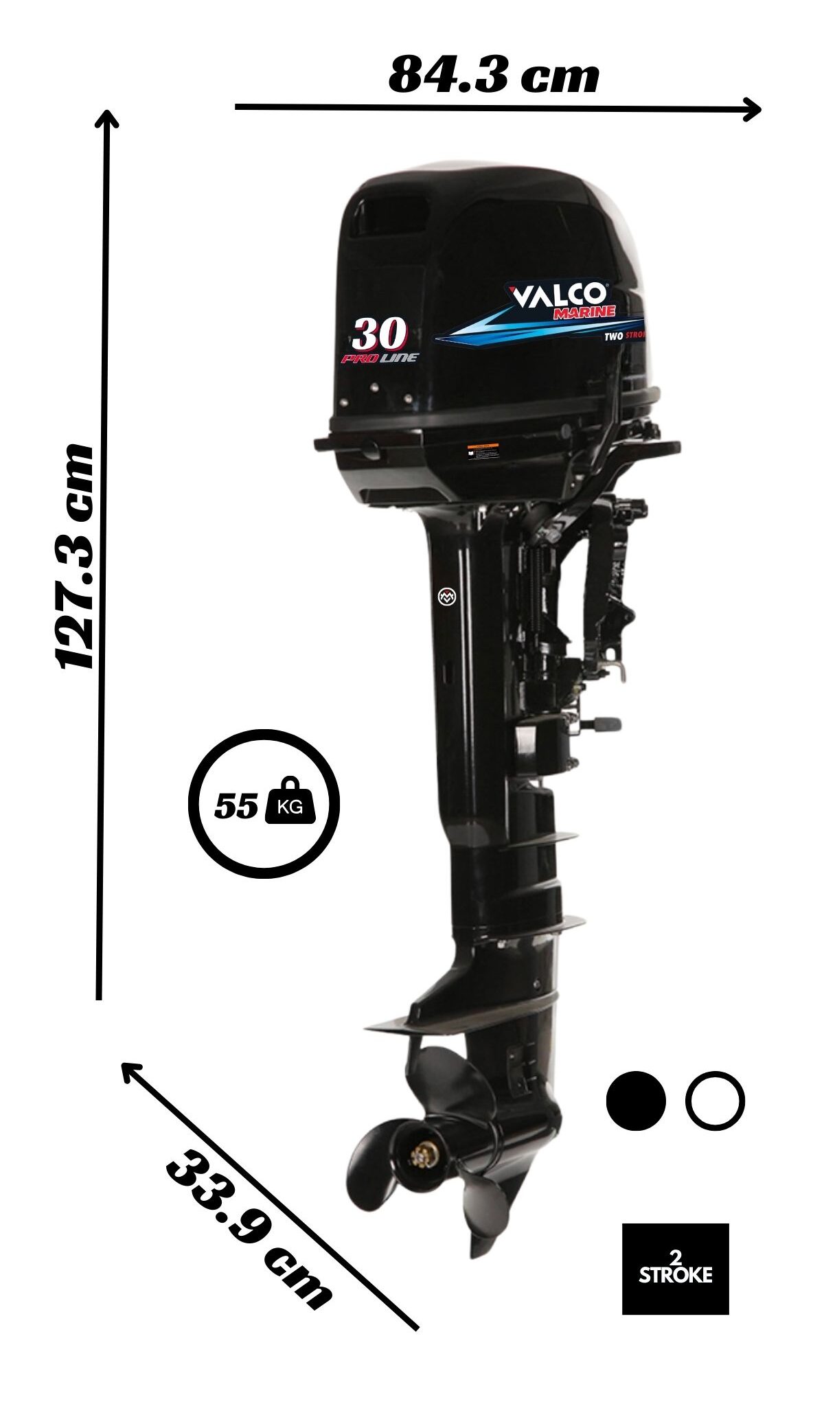 Motor Valco Marine Proline 30HP 2T - Imagen 2