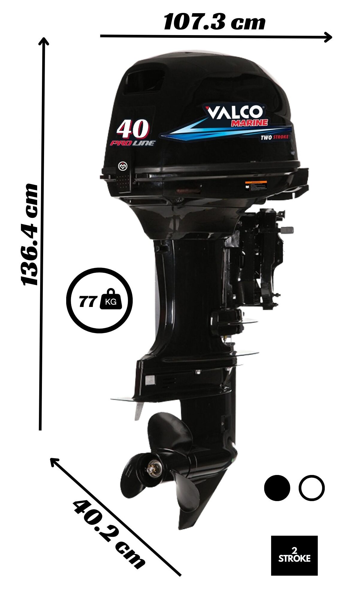 Motor Valco Marine Proline 40HP 2T - Imagen 2