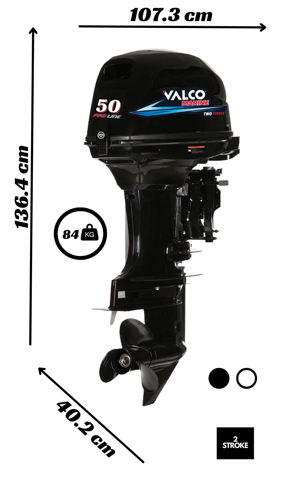Motor Valco Marine Proline 50HP 2T - Imagen 2